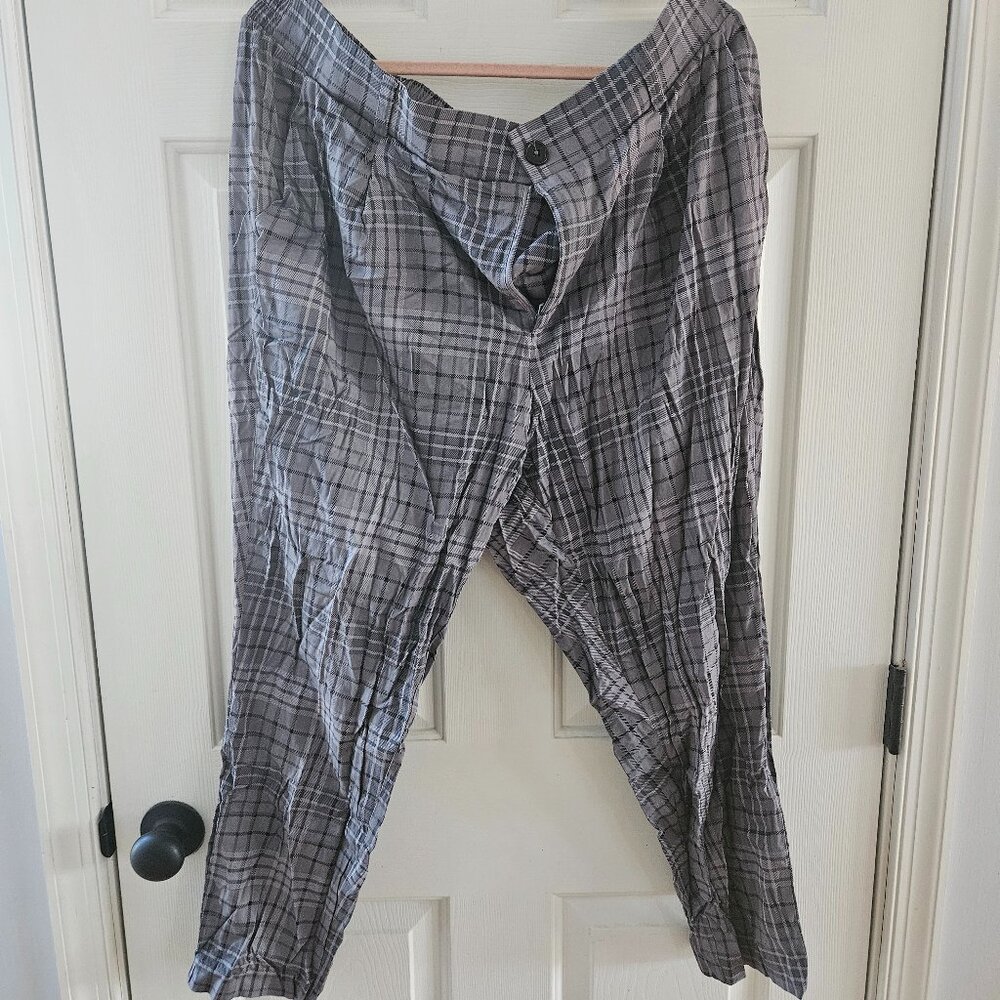 Torrid Gray Plaid Pants
